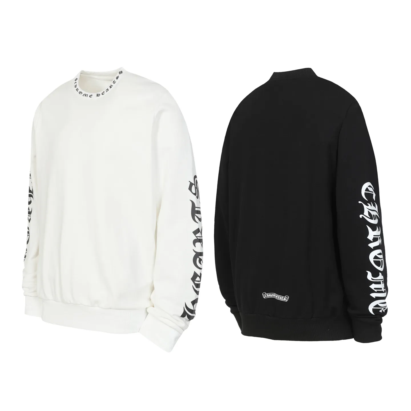 P210 Round neck sweatshirt. Remember to remark sweatshirt when ordering #Y2903 Cross-border running quantity model. Please do not place an order if you pursue perfection. -Chrome Hearts/Chrome Hearts 23ss Sanskrit printed popular round neck sweatshirt -High weight, high density and high quality. The wool is soft, delicate and skin-friendly. Soft and silky to the touch. Excellent warmth and skin-friendliness. -Colour: black white -Size: S M L XL